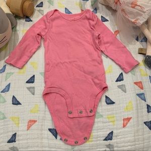 Simple joys 6-9m pink onesie